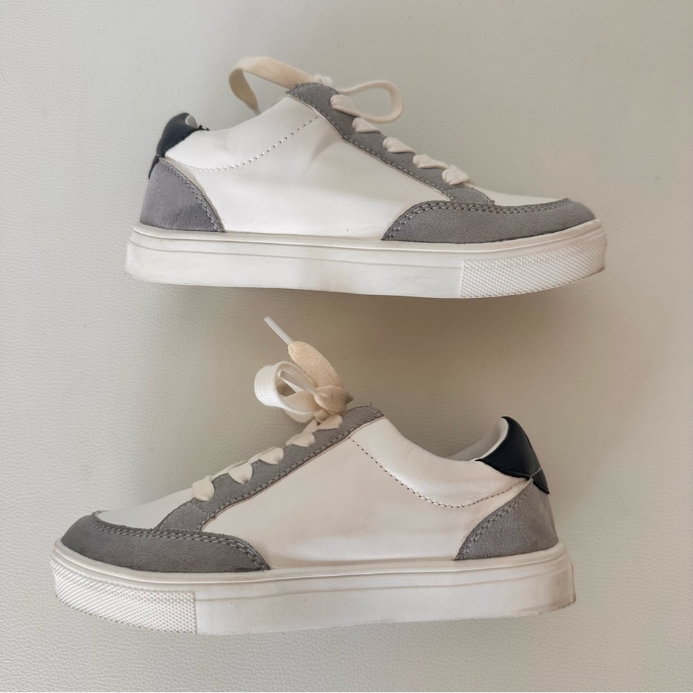 J.Crew Kids Low-Top Sneakers White/Grey Size 12